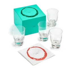 Ottolenghi Feast drinkglazen 33 cl 4-pack, Stripes sandblasted