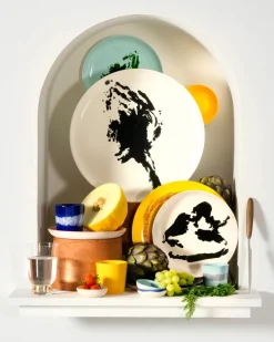 Ottolenghi Feast theekop 33 cl 4-pack, Dark blue-white