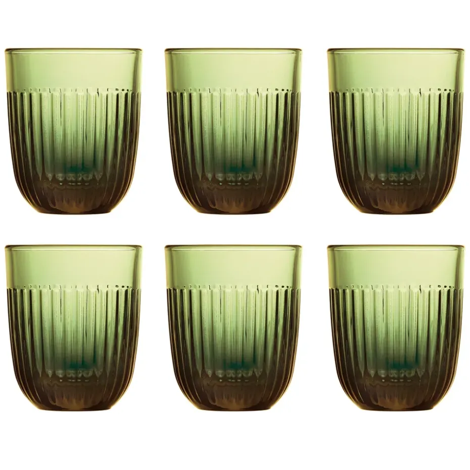 Ouessant waterglas 29 cl 6-pack, Olivengroen