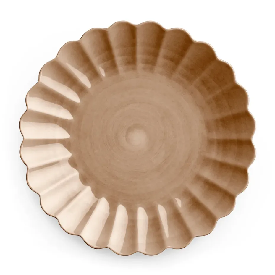 Oyster bord 28 cm, Cinnamon