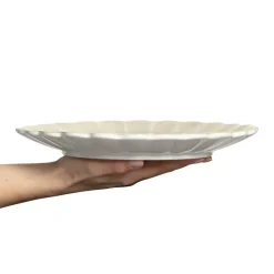 Oyster bord 28 cm, Zand