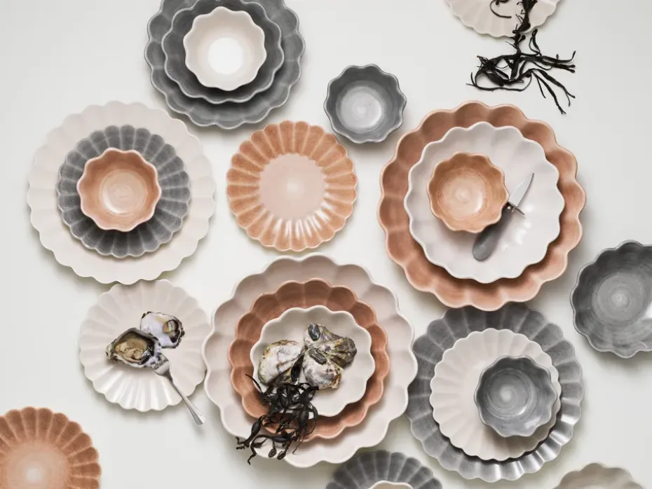 Oyster schaal Ø24 cm, Cinnamon