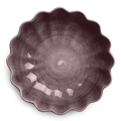 Oyster schaal Ø24 cm, Donkerpaars