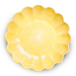 Oyster schaal Ø31 cm, Geel