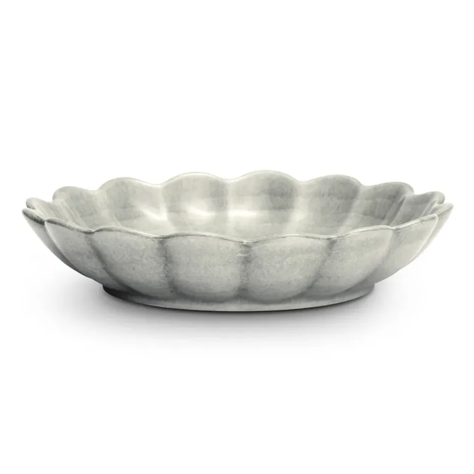 Oyster schaal Ø24 cm, Grijs