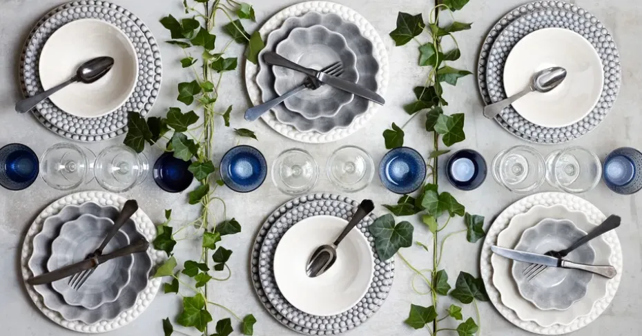 Oyster schaal Ø24 cm, Grijs