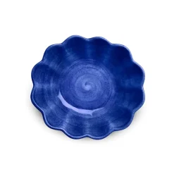 Oyster schaal 16x18 cm, Blauw