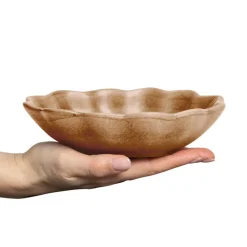 Oyster schaal 16x18 cm, Cinnamon