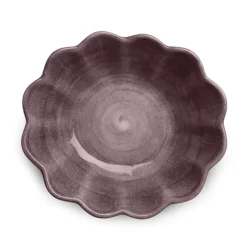 Oyster schaal 16x18 cm, Donkerpaars