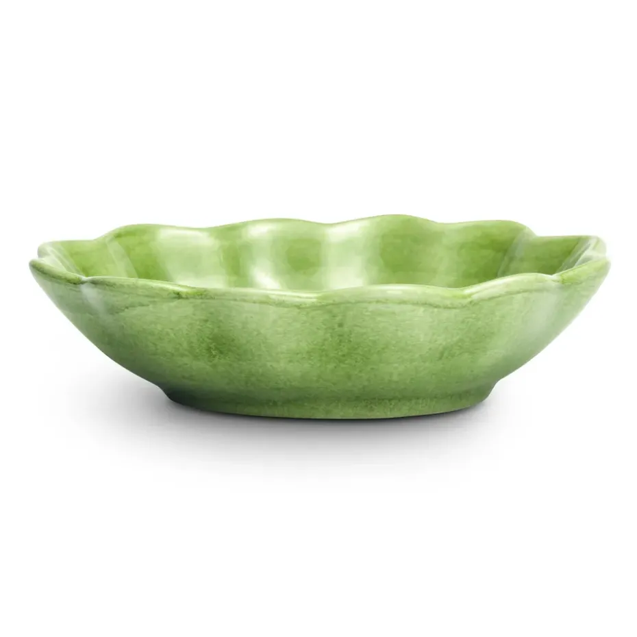 Oyster schaal 16x18 cm, Groen