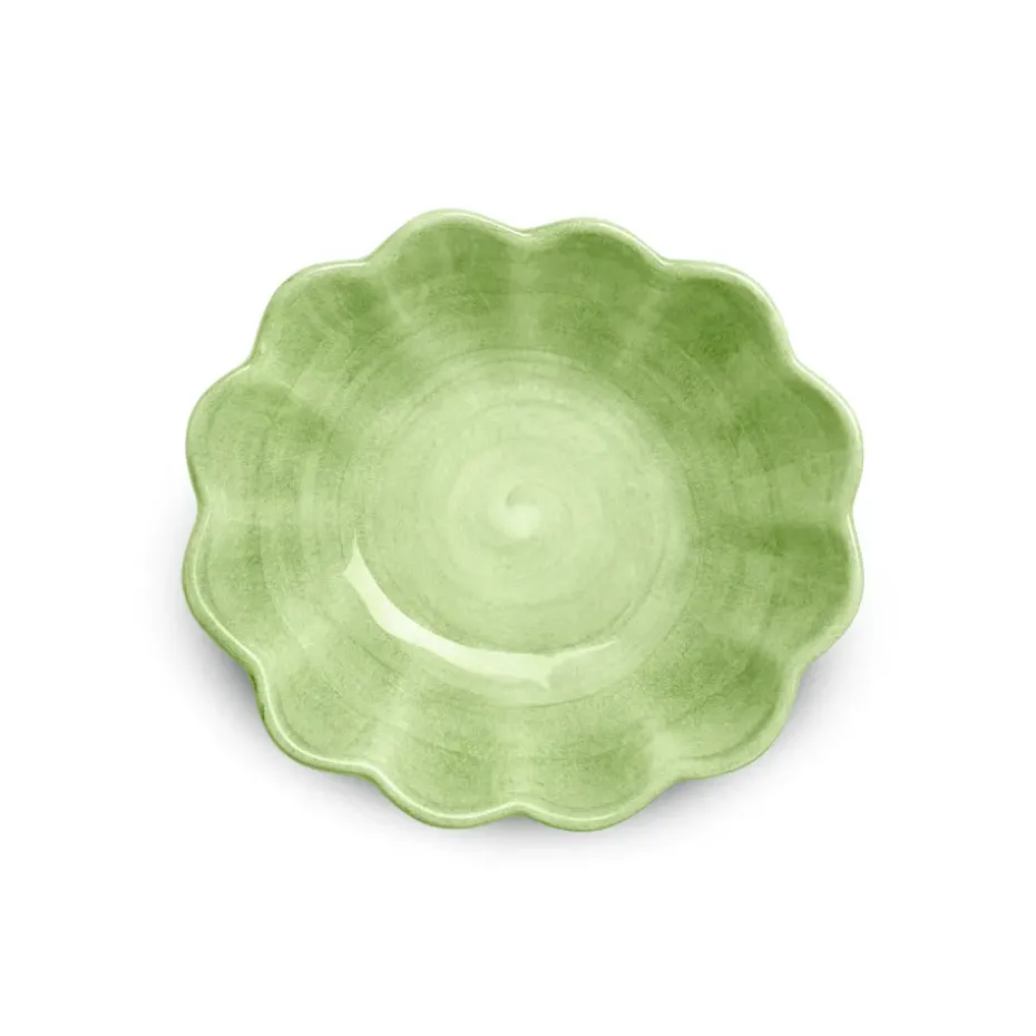 Oyster schaal 16x18 cm, Groen