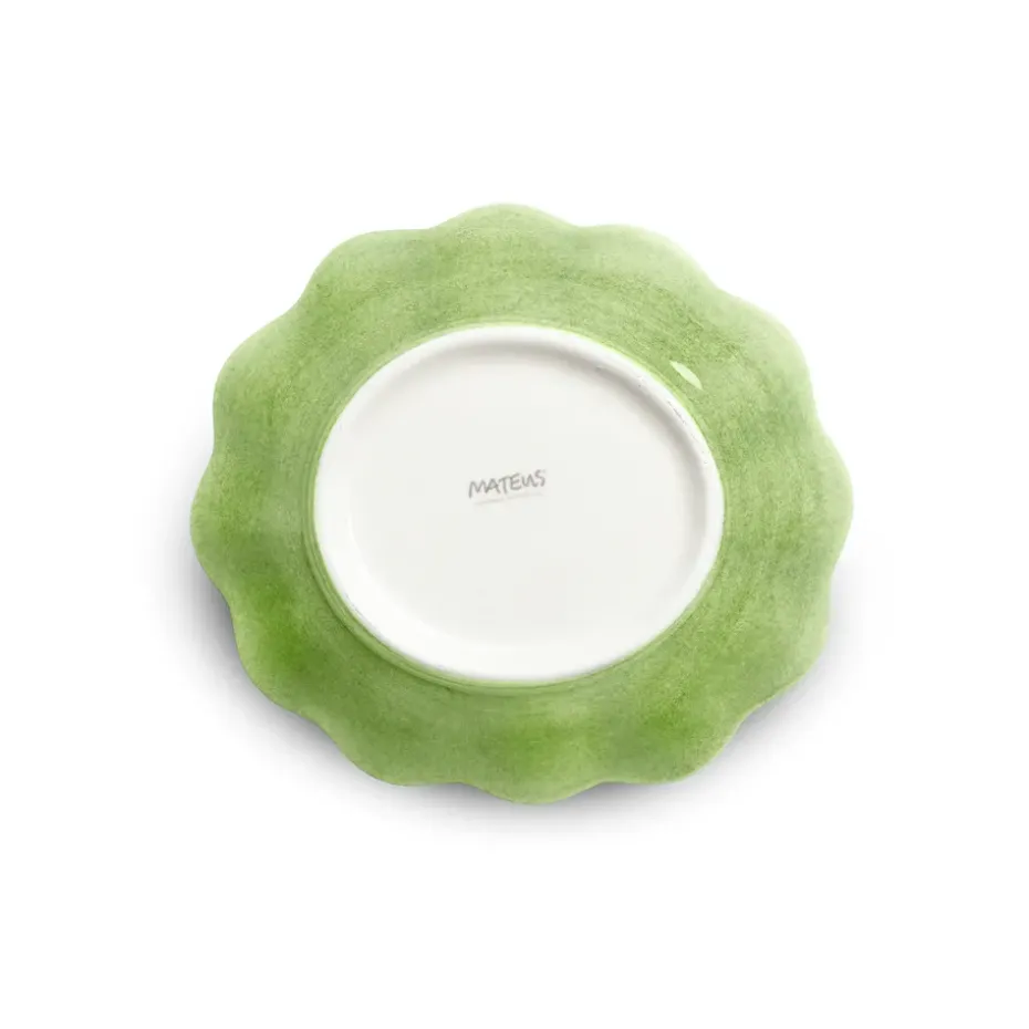 Oyster schaal 16x18 cm, Groen