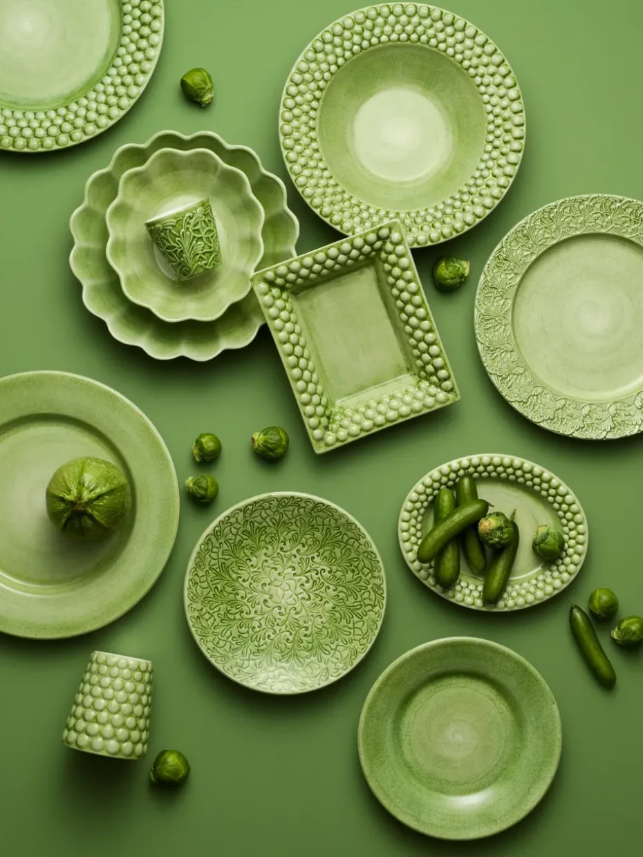 Oyster schaal 16x18 cm, Groen