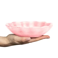 Oyster schaal 16x18 cm, lichtroze