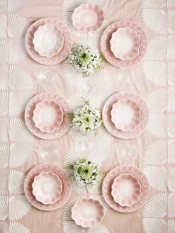 Oyster schaal 16x18 cm, lichtroze