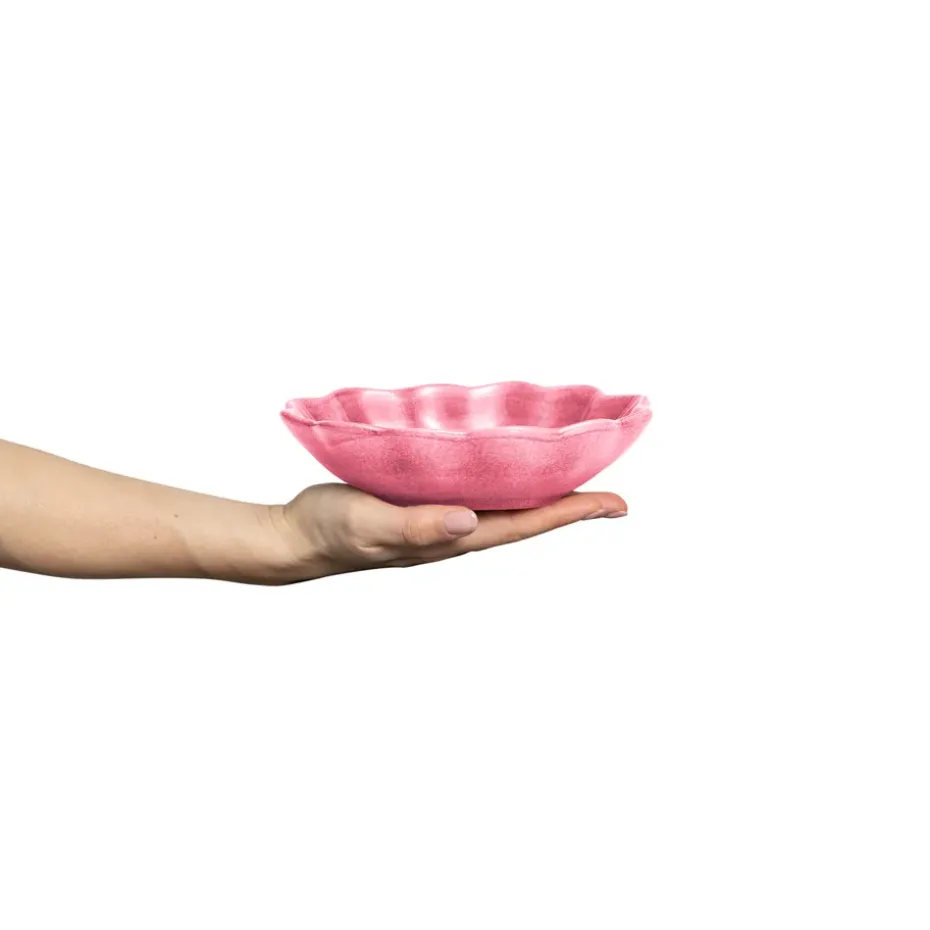 Oyster schaal 16x18 cm, Roze