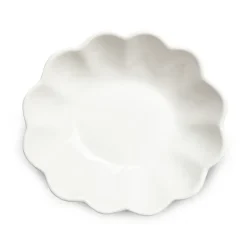 Oyster schaal 16x18 cm, wit