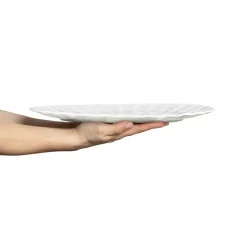 Oyster schotel 30x35 cm, Wit