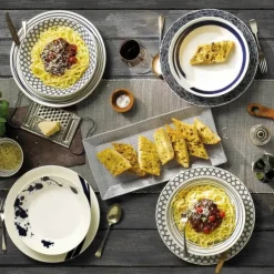 Pacific bord blauw 6-delig, 28 cm