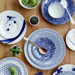 Pacific bord blauw 6-delig, 16 cm