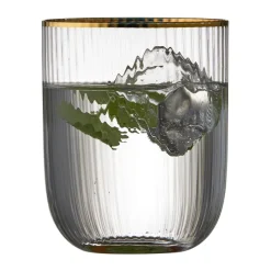 Palermo Gold tumblerglas 35 cl 4-pack, Transparant-goud