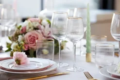 Palermo Gold tumblerglas 35 cl 4-pack, Transparant-goud