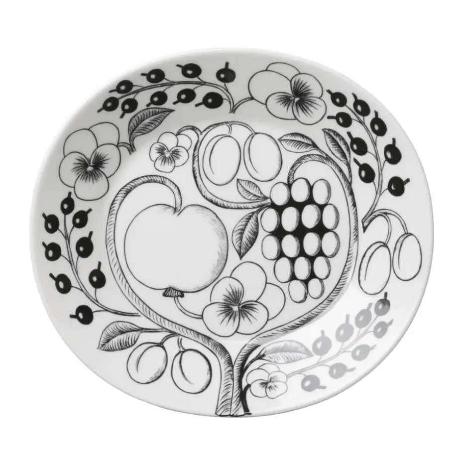 Paratiisi bord ovaal 25 cm, Zwart