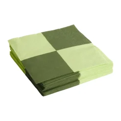 Pattern Dinner Check servet 40x40 cm 20-pack, Light green-dusty green L