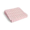 Pattern Dinner servet 40x40 cm 20-pack, Light pink-red grid