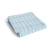 Pattern Dinner servet 40x40 cm 20-pack, Light blue-blue grid