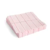 Pattern Lunch servet 33x33 cm 20-pack, Light pink-red grid