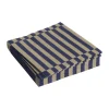 Pattern Lunch Stripe servet 33x33 cm 20-pack, Dark blue-dark sand pillar