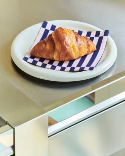 Pattern Lunch Stripe servet 33x33 cm 20-pack, Light pink-dark blue pillar