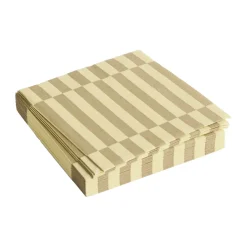 Pattern Lunch Stripe servet 33x33 cm 20-pack, Cream-sand pillar