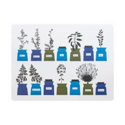 Persons kryddskåp placemat 30x40 cm 2-pack, Blauw