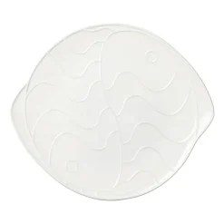 Pesce schotel 30x34,6 cm, Transparent white