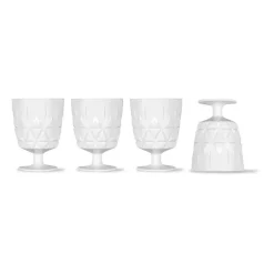 Picknick Juni glas 4-pack, Wit
