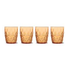Picknick Juni waterglas 28 cl 4-pack, Amber