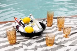 Picknick Juni waterglas 28 cl 4-pack, Amber