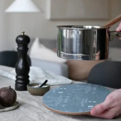 Picknick pannenonderzetter Ø21 cm, Groengrijs