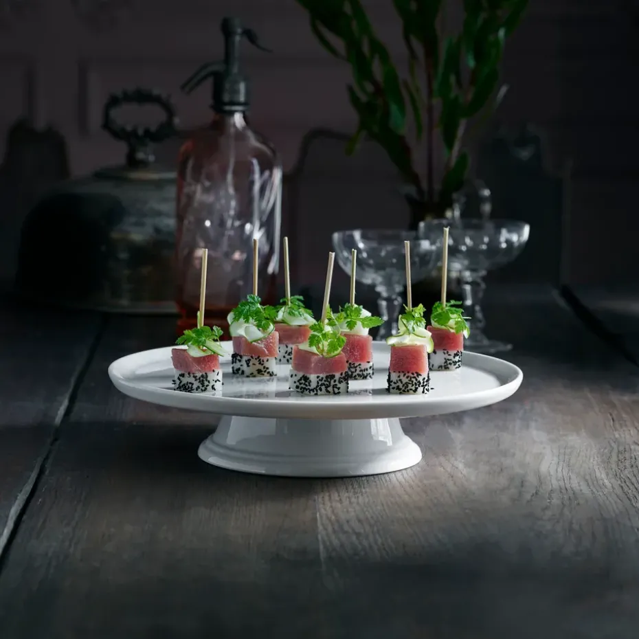 Pillivuyt taart staan doorsnee 30 cm, Wit