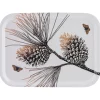 Pine Cone dienblad 20x27 cm, Cotton white