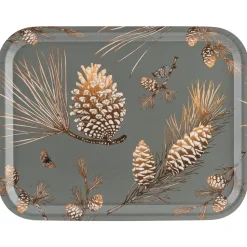 Pine Cone dienblad 28x36 cm, Moss grey