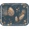 Pine Cone dienblad 28x36 cm, Thunder blue
