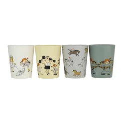Pippi Cirkus verzamelbekers 15 cl 4-pack, Multi