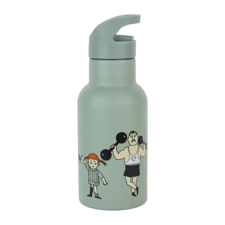 Pippi Cirkus waterfles 34 cl, Groen