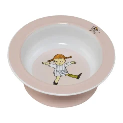 Pippi Cirkus zuignapbord Ø15,5 cm, Roze