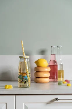 Pippi fles met deksel en rietje 4,5 dl, Hopsasa