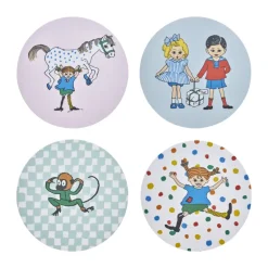 Pippi glasonderzetters 4 stuks, Hoppsansa