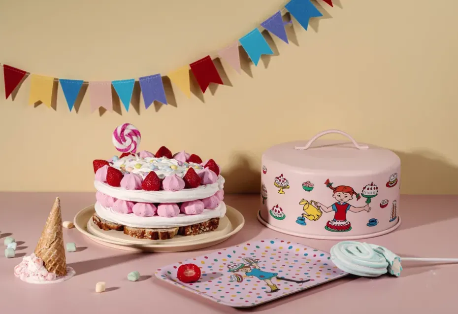 Pippi plateau met stolp, Verjaardag